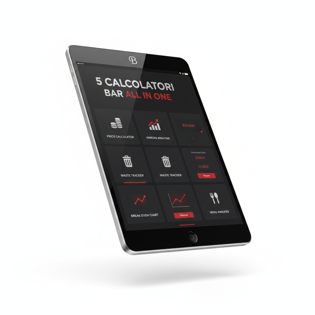5 Calcolatori Bar All in One — Mockup 3D