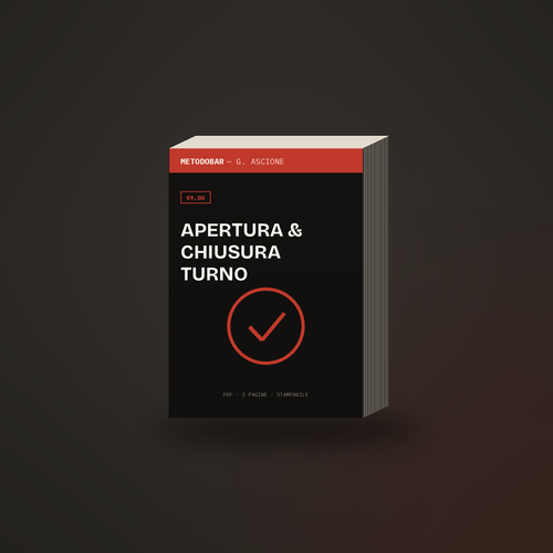 Checklist Apertura e Chiusura Turno — Metodo Bar