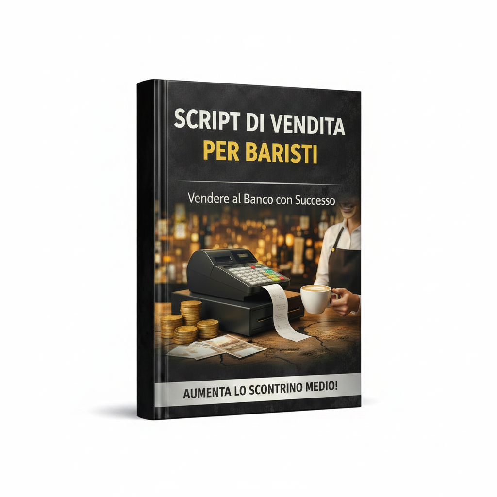Script di Vendita per Baristi — Sfondo Bianco