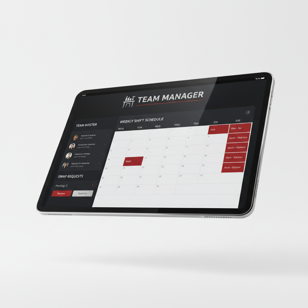 Team Manager — Mockup 3D